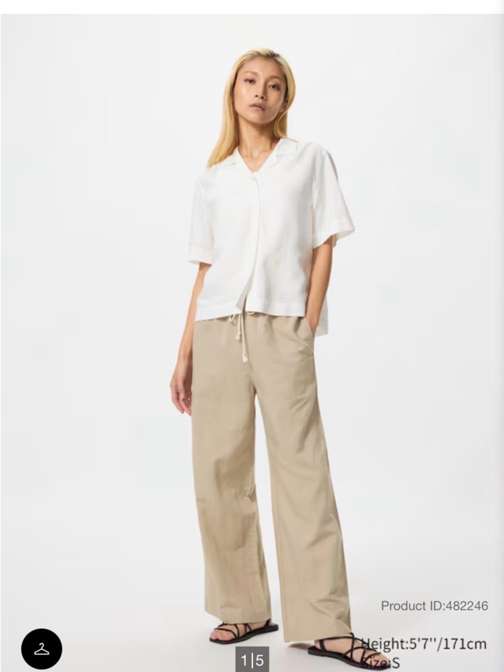 Uniqlo Linen Blend Easy Pants